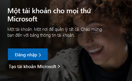Đăng nhập tài khoản Microsoft